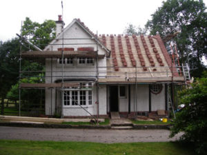 New roof in clay tiles - During